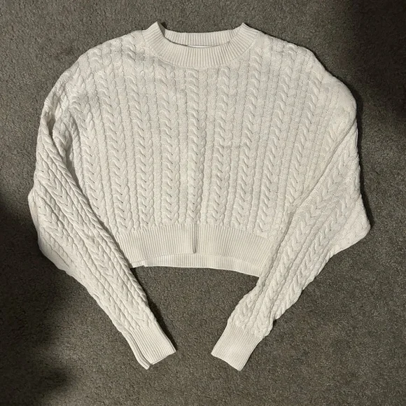 Altar'd State white Cable Knit Sweater - Picture 1 of 2